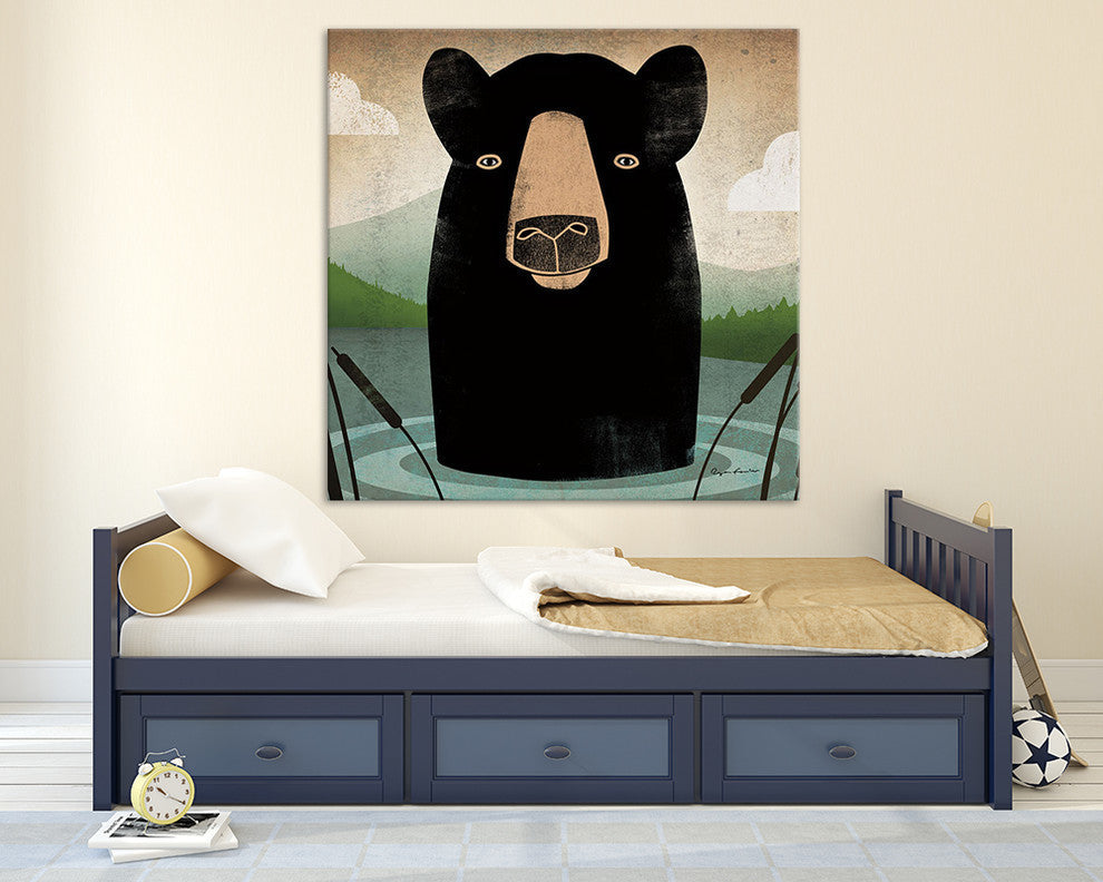 "Skinny Dip Crop" Fine Art Canvas Print, 54"x54"