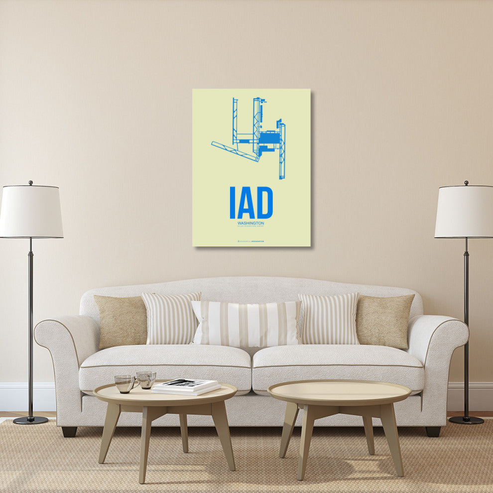 "IAD Washington Poster 1" Fine Art Print