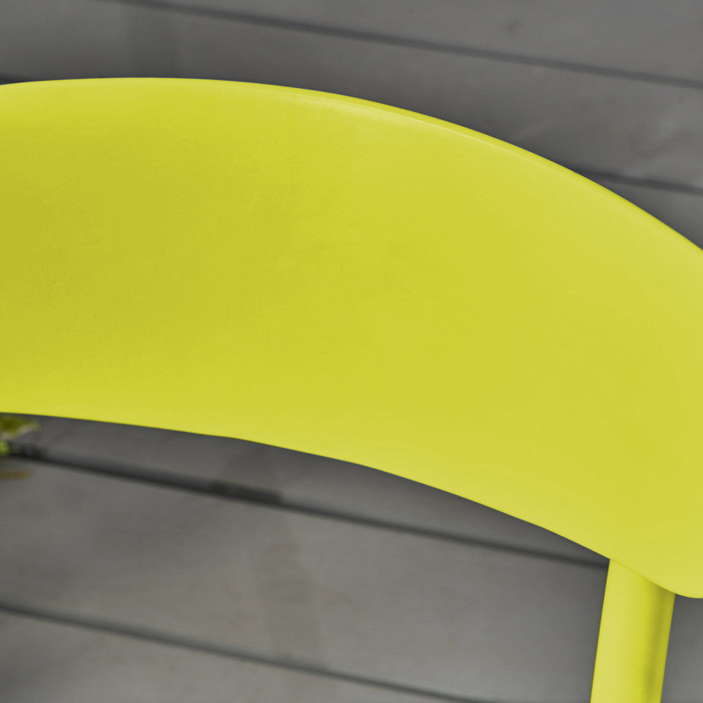 GDF Studio Larson Outdoor Bistro Set, Matte Lime Green