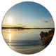 Carters Beach Nova Scotia Canada, Seashore Round Metal Wall Art, 23"