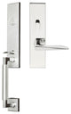 Ecco Lever, Mortise Entry Handleset, Right Hand, Polished Stainless Steel