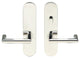 Stuttgart Lever, Tubular Passage With Privacy Bolt, RH, Polished Stainless Steel
