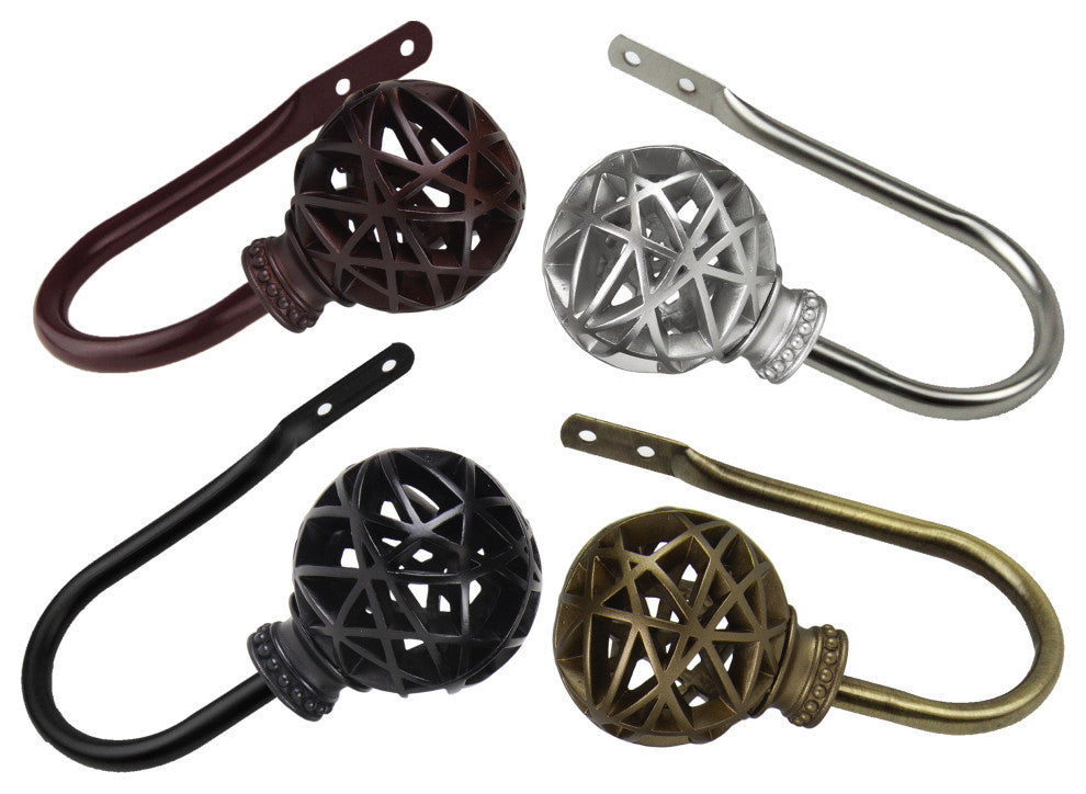 Arabella Holdback, Set of 2, Black