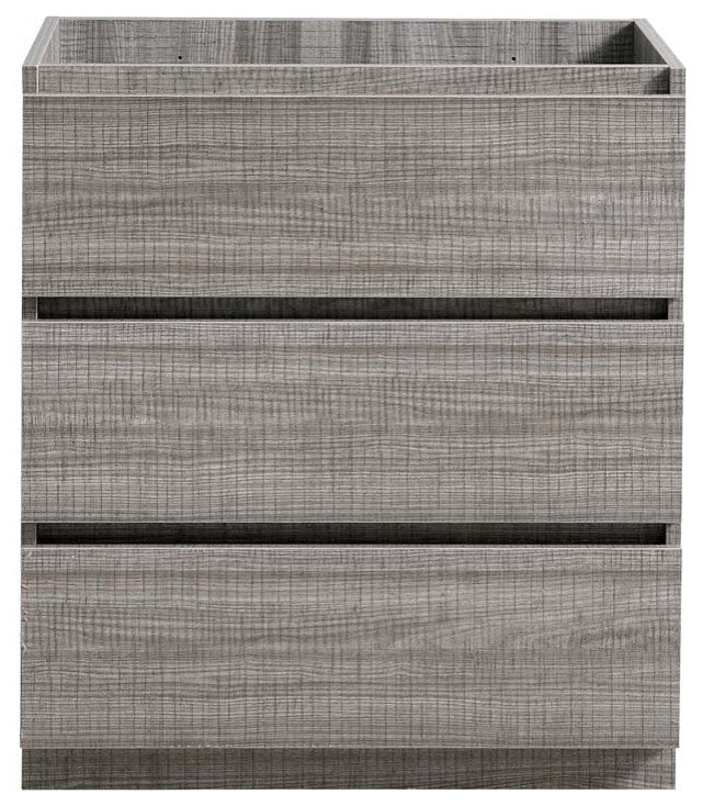 Fresca Lazzaro 30" Gloss Ash Gray Cabinet