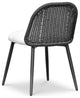 Alexa Performance Fabric Outdoor Dining Chair, Black