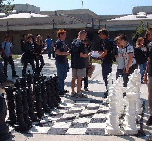 Giant Chess Pieces Complete Set, 37" Tall, White and Black, MegaChess