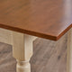 GDF Studio Fairfield Dining Set, Dark Oak and Cream
