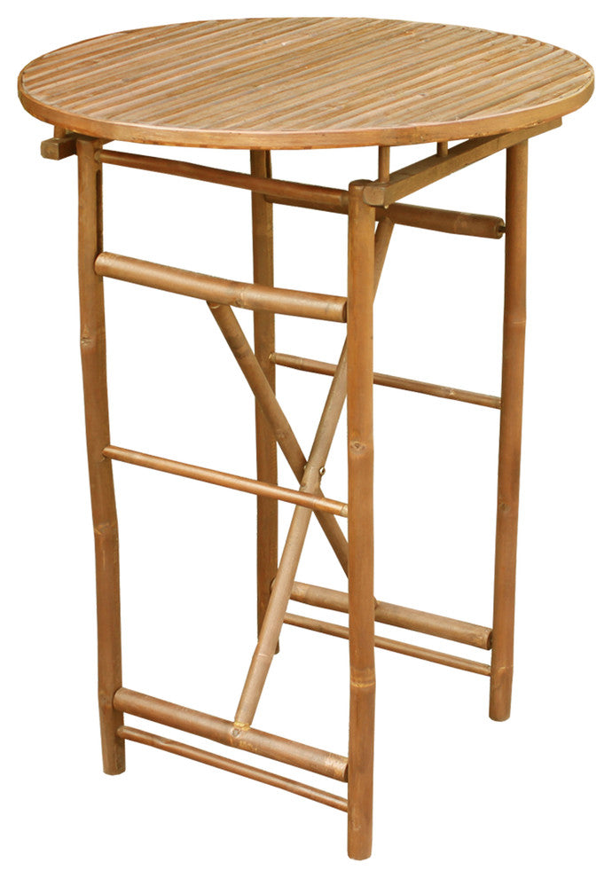 Bamboo High Round Table
