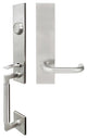 Munich Lever, Tubular Dummy Handleset, Left Hand, Satin Stainless Steel