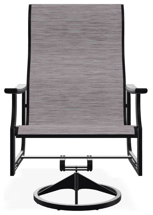 St. Catherine Sling Outdoor Supreme Swivel Rocker, Fossil/Black