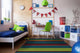 Kid Essentials Rug, Straight and Narrow, Tropics, 5'4"x7'8"