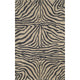 Ravella Zebra Indoor/Outdoor Rug, Black, 3'6"x5'6'