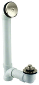 Pull & Drain Sch. 40 PVC Bath Waste With One-Hole Top Elbow In Polished Nickel