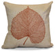 Leaf Study Floral Print Pillow, Rust, 26"x26"