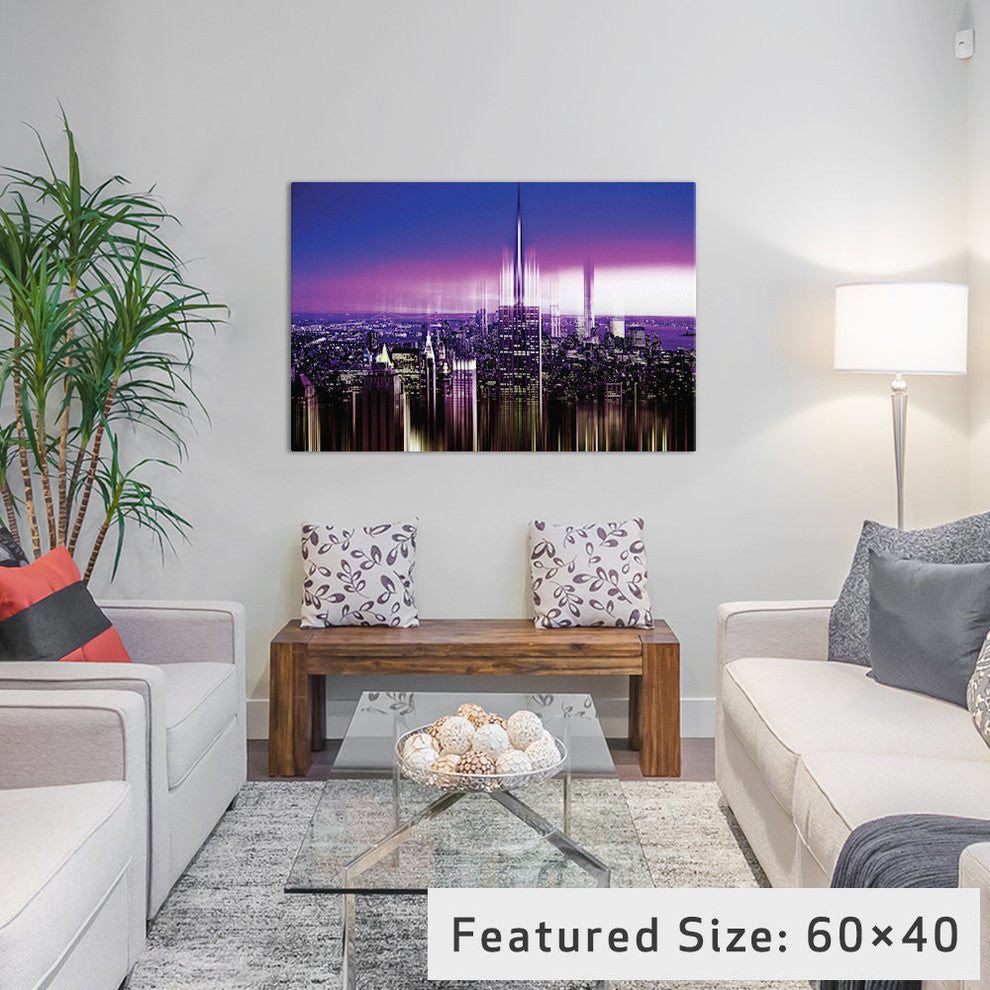 "Urban Stretch Series NYC Purple Night" by Philippe Hugonnard, 40x26x1.5