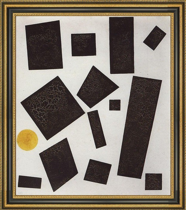 Kazimir Malevich Suprematism - 20" x 25" Framed Premium Canvas Print