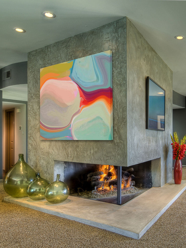 "The Polar Lights" Painting Print on Canvas by Irena Orlov