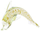GlassOfVenice Murano Glass Dolphin - Sparkling Gold
