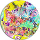 Seamless Butterflies, Floral Art Disc Metal Wall Art, 38"