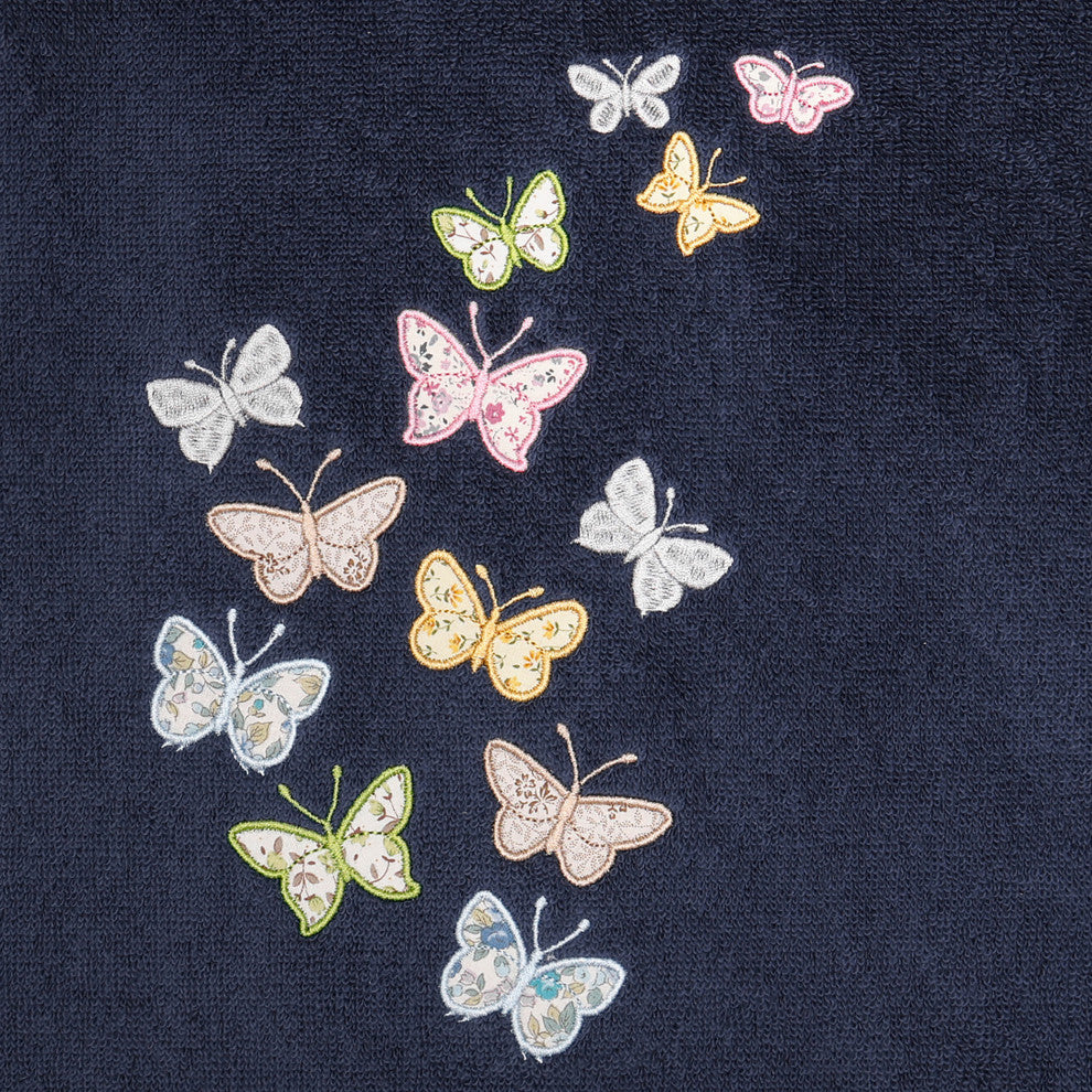 Linum Home Textiles 100% Turkish Cotton MARIPOSA 4PC Embellished Towel Set