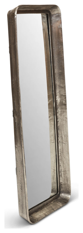 Vinod Wall Mirror, Vintage Silver