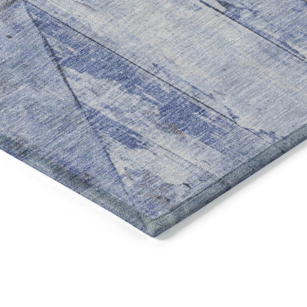 Machine Washable Indoor/Outdoor Chantille ACN1876 Denim 2'6" x 3'10" Rug