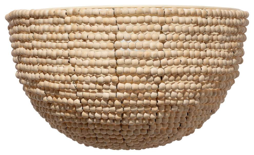 Barnacle Beaded Demi Lune Sconce