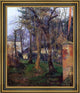 Paul Gauguin Abandoned Garden Rouen Framed Premium Canvas Print, 20"x25"