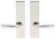 Summer Lever, Tubular Full Dummy Pair, Right Hand, Polished Stainless Steel