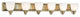 Handblown Satin Opal Bath Light, Antique Brass