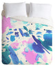 Amy Sia Watercolor Splash Duvet Cover, 88"x68"