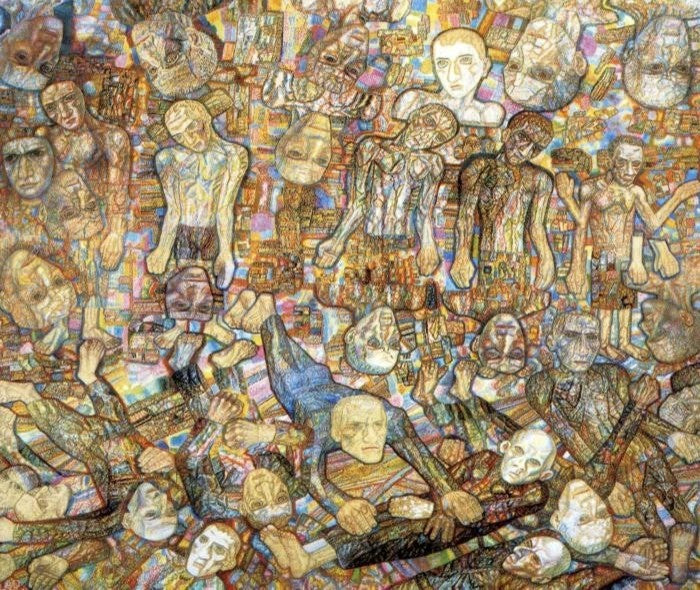 Pavel Filonov Composition a Raid - 20" x 25" Premium Canvas Print