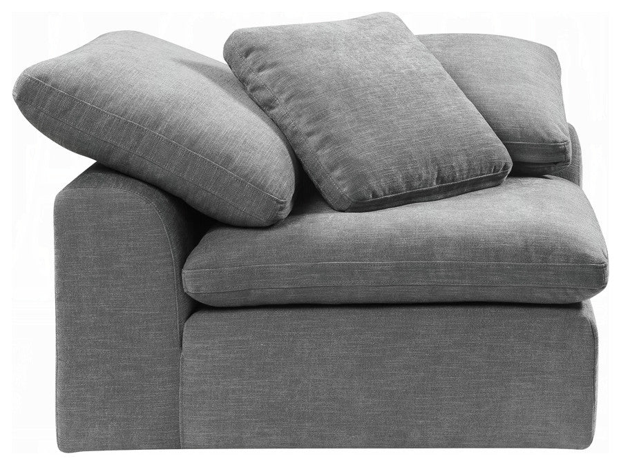 ACME Naveen Modular, Wedge With Pillow, Gray Linen