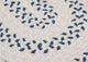Colonial Mills Elmwood EM59 Denim Traditional Area Rug, Round 4'x4'