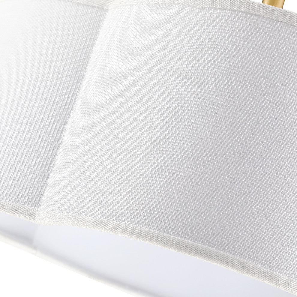 4-Light Scallop Semi Flush Mount Ceiling Light, Gold