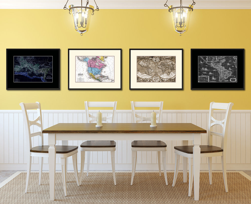 Contantin Empire Vintage Vivid Color Map Canvas, 16"x21"