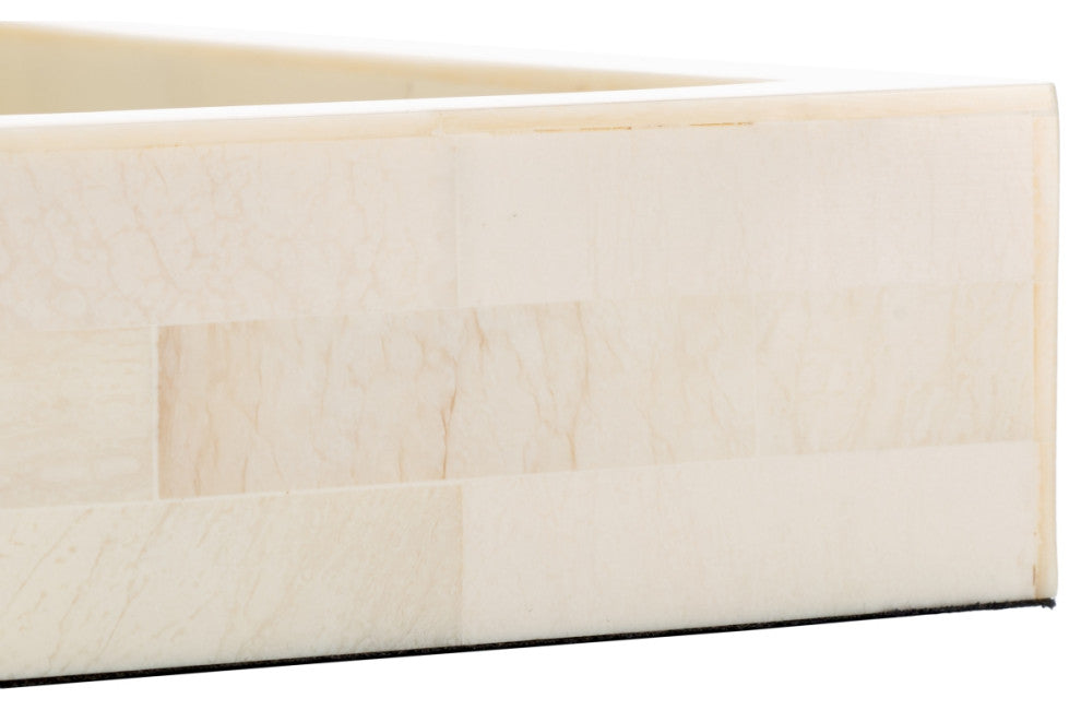 Safavieh Sabi Tray, Antique Ivory/Faux Bone