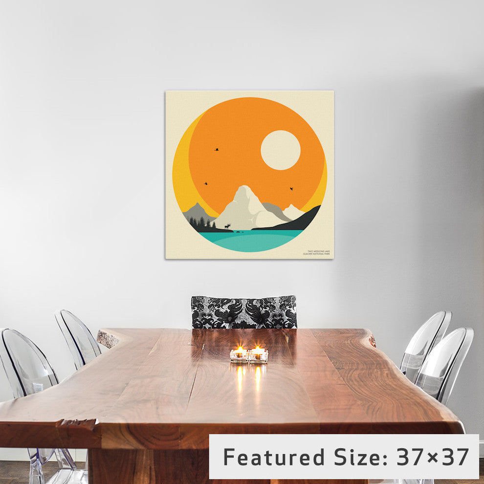 "Glacier National Park" by Jazzberry Blue, 12x12x1.5