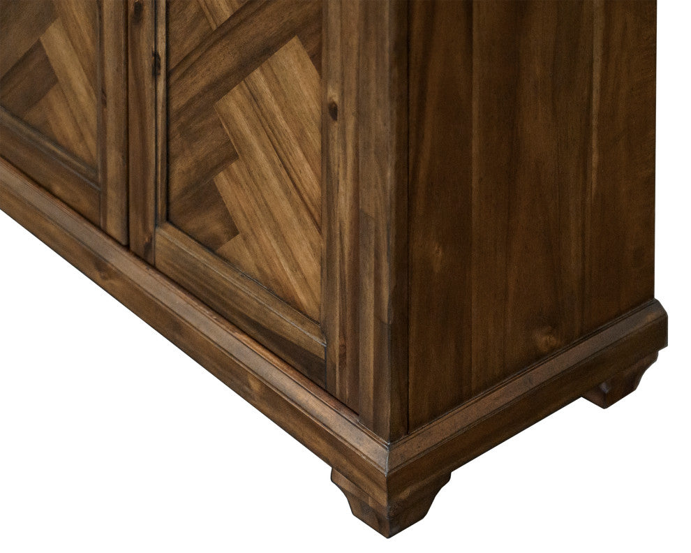 Traditional Wood Bookcase With Doors Fully Assembled Brown