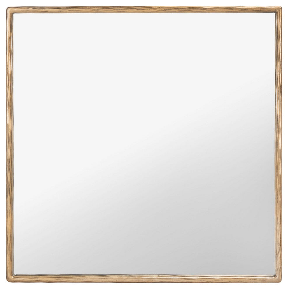 Safavieh Couture Yvette Square Metal Mirror Brass