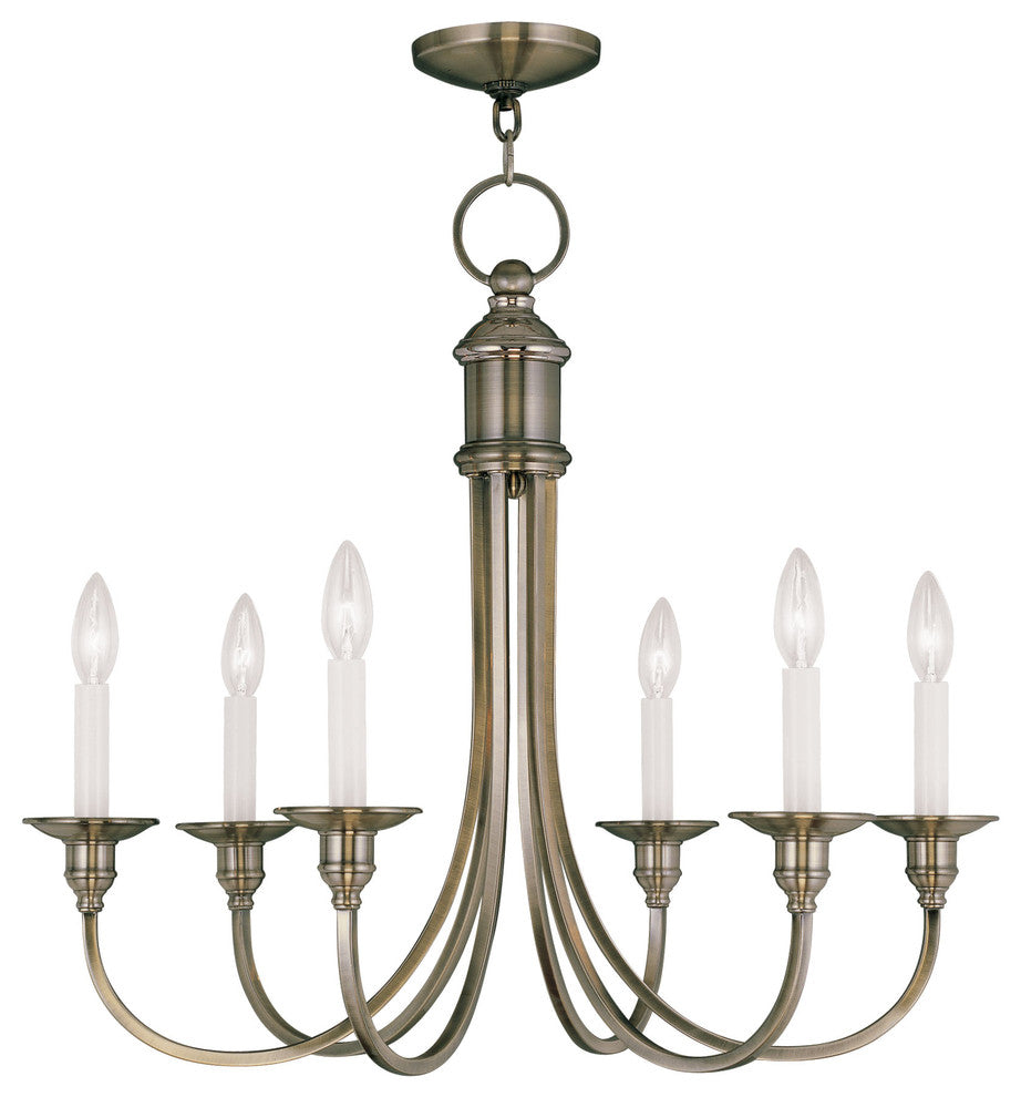 Cranford Chandelier, Antique Brass