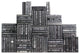 Modern Book Wall Set, Onyx/Silver, Set of 100