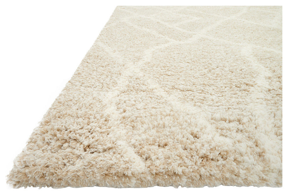 Tangier Shag Rug, Sand/Beige, 2'6" X 7'6"