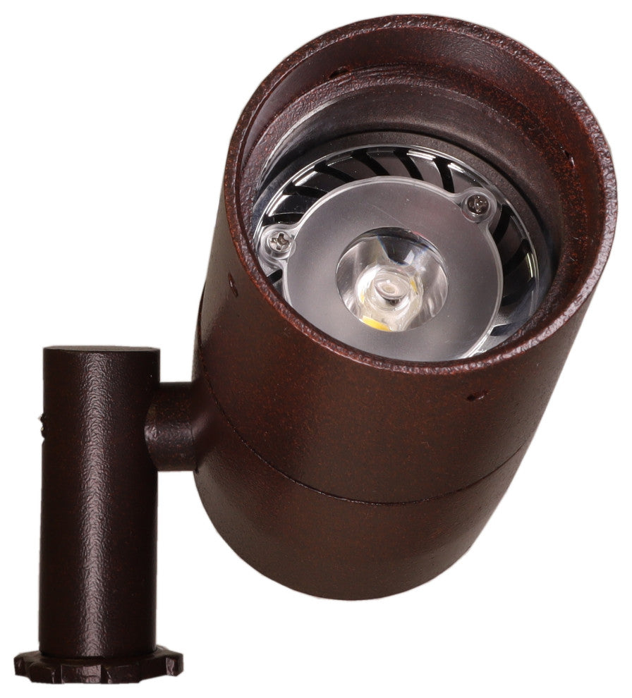 LED Low Voltage Directional Bullet Light in Rust Finish-BPL103RSTLED