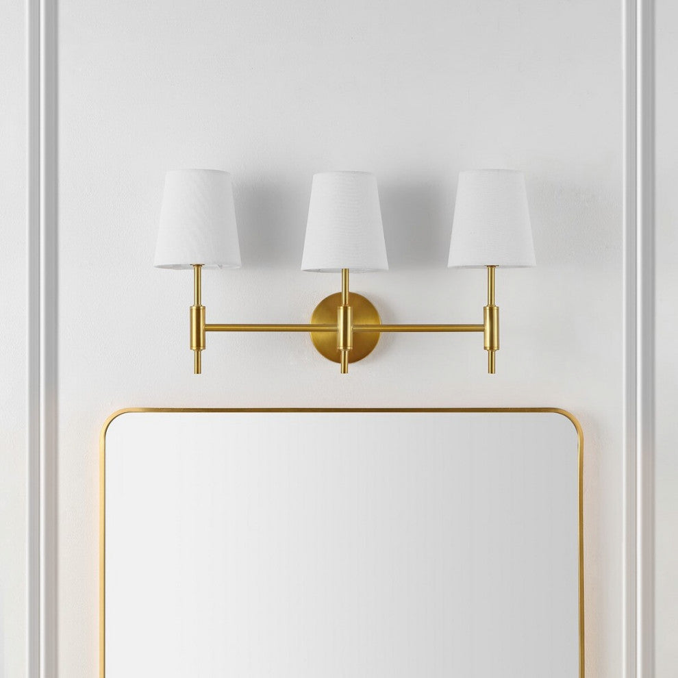 Safavieh Darya 3 Lt 24" Wall Sconce, Brass