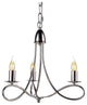Elegant Lighting Lyndon Collection 3-Light Pendant Lamp, Polished Nickel Finish