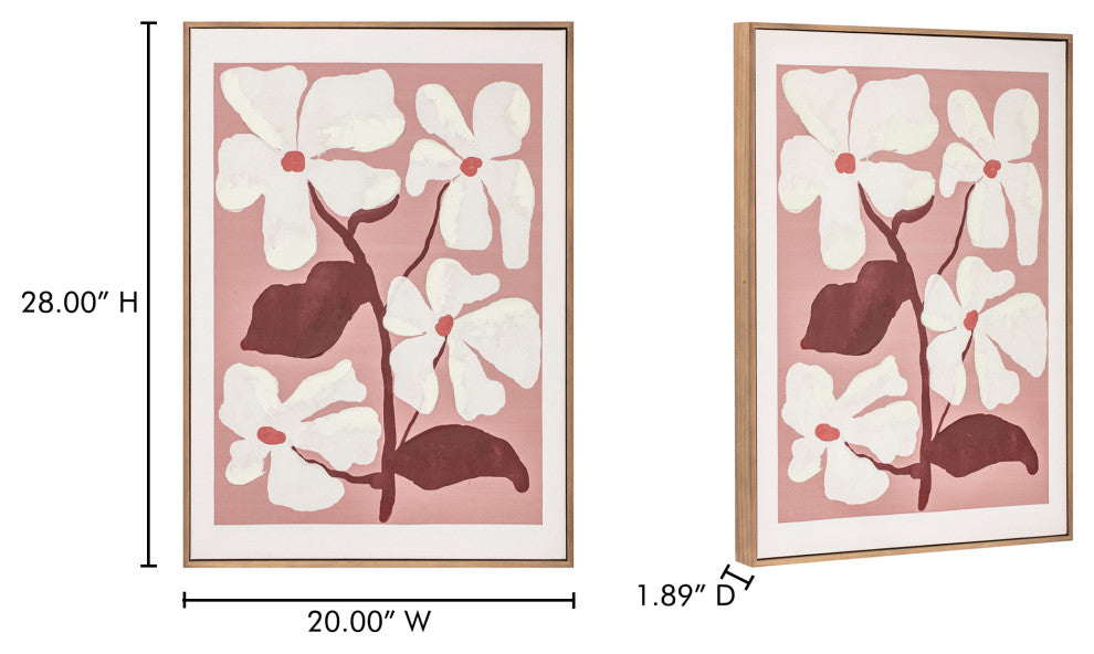 Blush Framed Painting