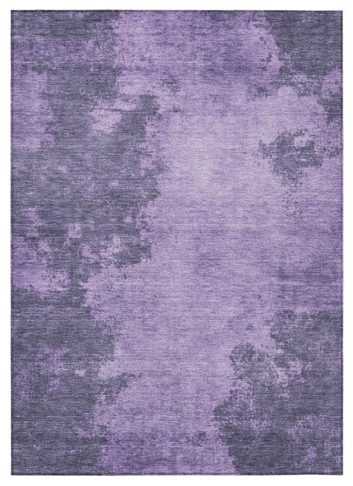 Machine Washable Indoor/Outdoor Chantille ACN1913 Purple 9' x 12' Rug