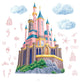 Disney Princess Castle XL Giant Wall Decals with String Lights