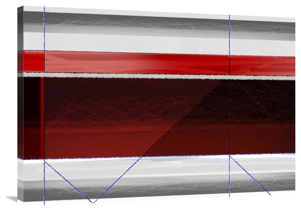"Abstract Red And Brown" Fine Art Print